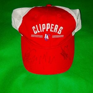 Clippers hat signed